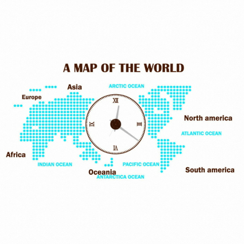 꾸밈 pk016-A MAP OF THE WORLD그래픽시계 대형 - 에누리 가격비교