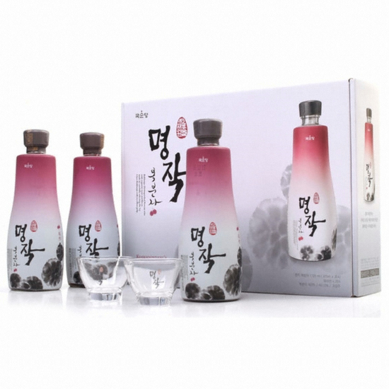 국순당 고창명주 명작 복분자주 선물세트 375ml