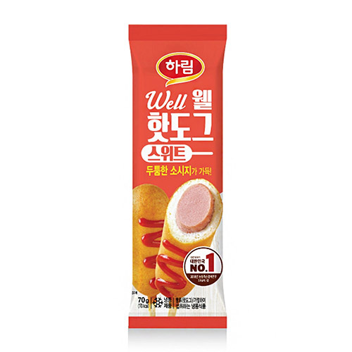 하림  스위트 웰핫도그 70g
