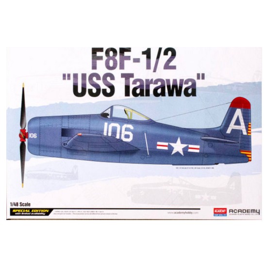 아카데미과학  1/48 F8F-1/2 USS 타라와 12313 2차대전 F8F