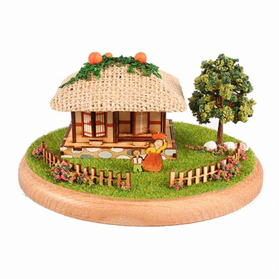 영공방 목재모형 미니하우스 디오라마 물레방아