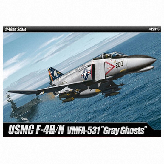 아카데미과학  1/48 미해병대 F-4B/N VMFA-531 그레이 고스트