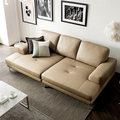 자코모 모드 깊은형 천연가죽 소파 3.5인용