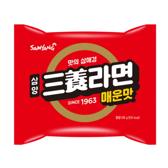 삼양식품  삼양라면 매운맛 120g