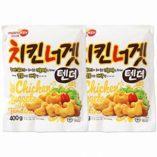 마니커  치킨너겟 텐더 400g