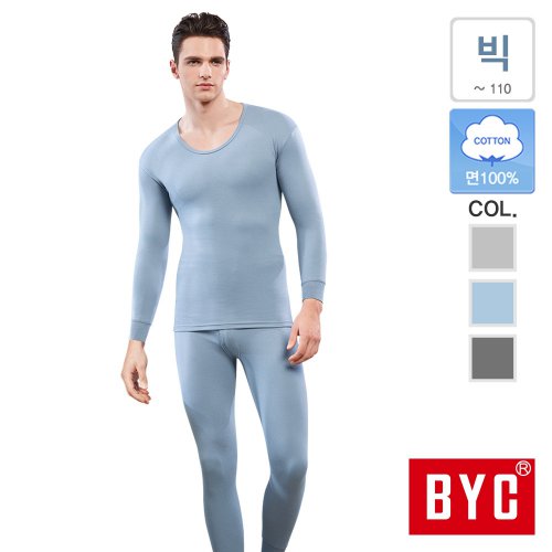 BYC 남성 순면 동내의 상하세트_BYL9427