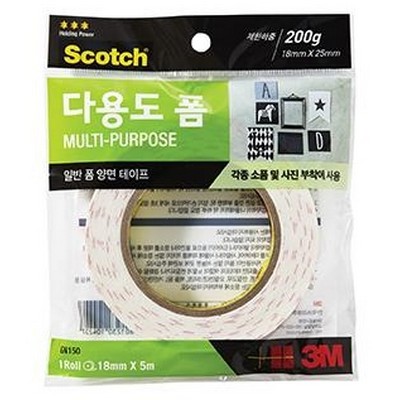 3M 스카치 다용도 폼 양면테이프GN150 18mm x 5m [1개]