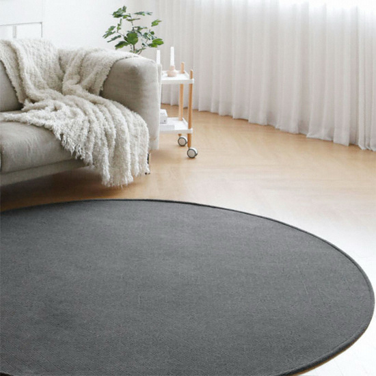 바이빔 카로 면 러그 원형