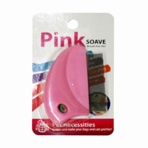 쏘아베 핑크 안면빗 반달형 브러쉬