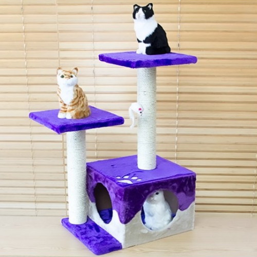 엠펫  바이올렛 2단 캣타워 H-8543