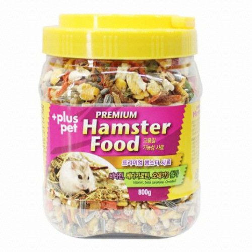 플러스펫  프리미엄 햄스터푸드 800g 통