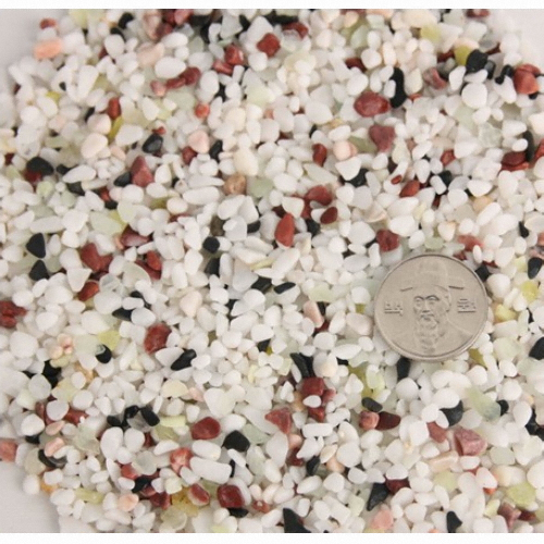 유원상사  오색사 3~5mm 1포 /모래/자갈/어항자갈/어항모래/어항바닥재/바닥모래/열대어모래/수족관자갈/수족관모래