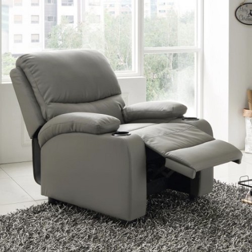 필우드가구 클로이 가죽 리클라이너 1인용