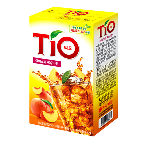 동서식품  아이스티 티오 복숭아 스틱 18개입