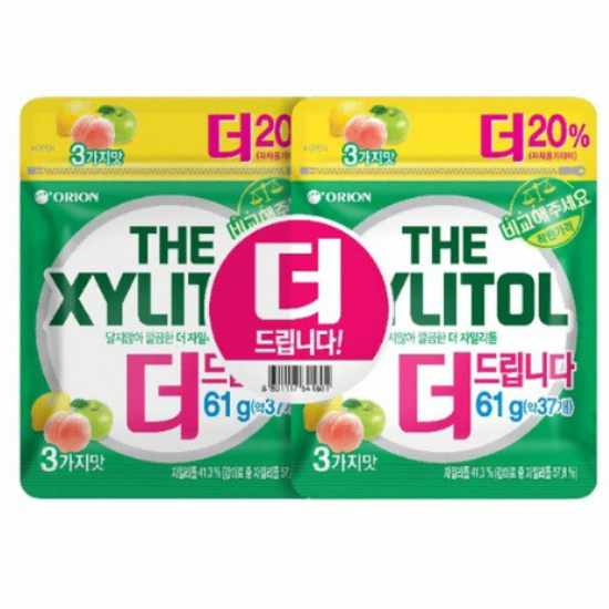 오리온  더 자일리톨 리필 122g