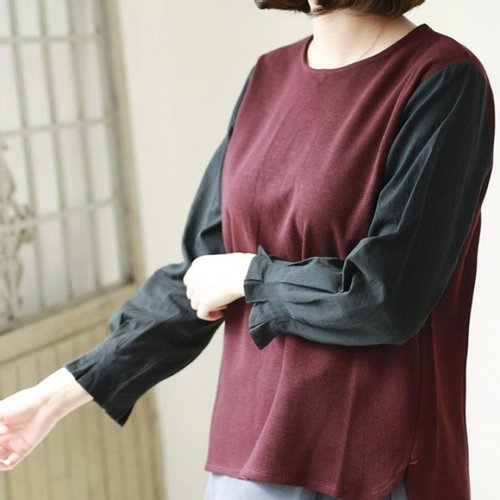 웬디즈갤러리 제이 니트 블라우스_KBL009