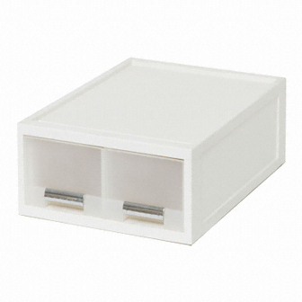 창신리빙  화인 화이트 스텝 서랍박스 27 트윈1단