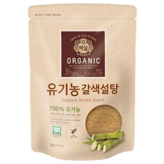 백설 유기농 갈색설탕 1kg