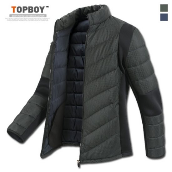 탑보이 나염 초경량 패딩 점퍼_SM106