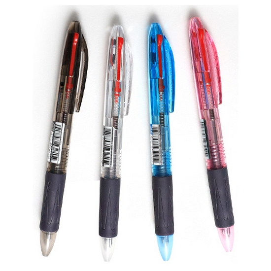 모닝글로리  1200 슬립온 4색 볼펜 0.7mm