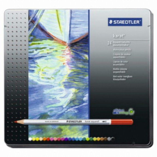 스테들러  카라트 아쿠아렐 수채 색연필 125