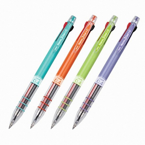 자바펜  나노3겔C 3색 멀티펜 0.4mm