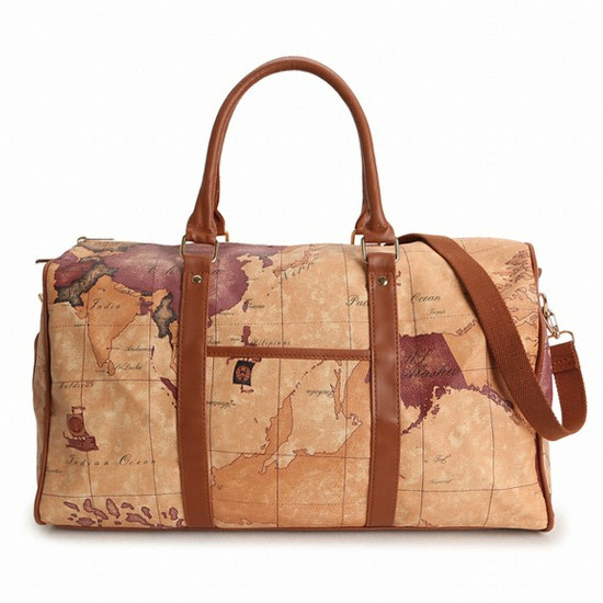백허그 지도패턴 크로스 보스턴백 여행가방_HG-178272