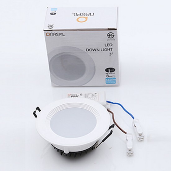 나스필코리아  LED 3인치 다운라이트 8W