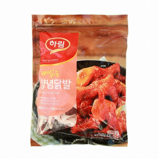 하림 뼈없는 양념닭발 250g [4개]