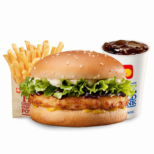 롯데리아 치킨 버거