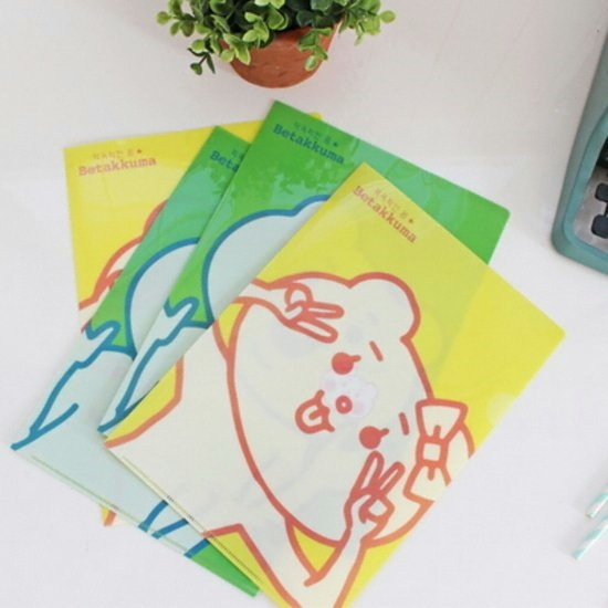 아이티프렌즈  적극적인곰 반투명 A4 파일홀더