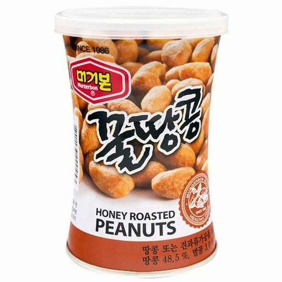 머거본 꿀땅콩 캔 135g