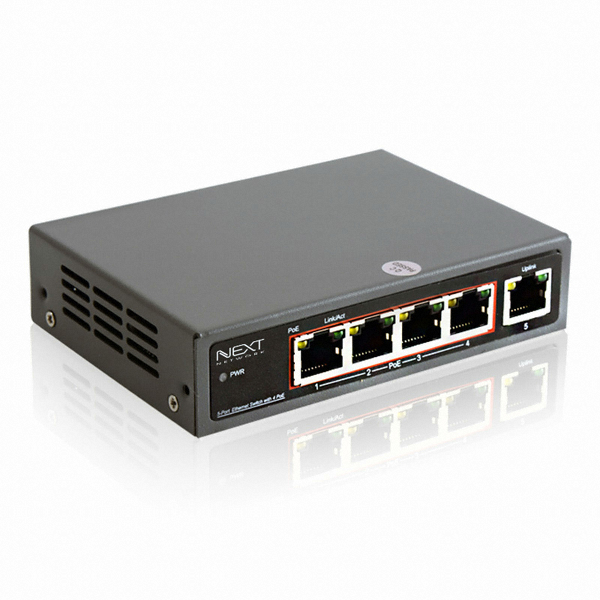 이지넷유비쿼터스 넥스트 NEXT-POE6005F PoE+ 스위치허브