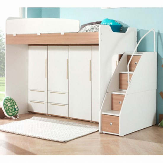 보루네오하우스 엘리브 스타 수납계단형 H세트 벙커침대 SS