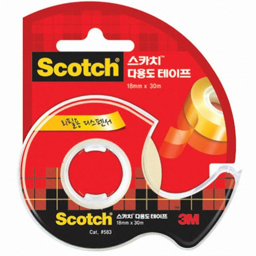 3M 스카치 583D 다용도 테이프 18mm x 30m [1개]