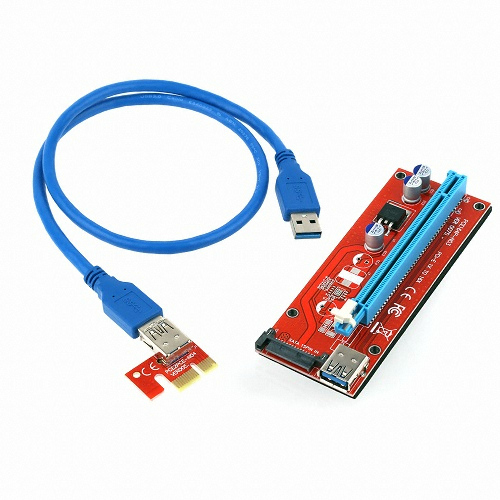 이지넷유비쿼터스  USB 3.0 PCI-Express 1X to 16X Extender Riser Card Adapter (NEXT-10BCR)