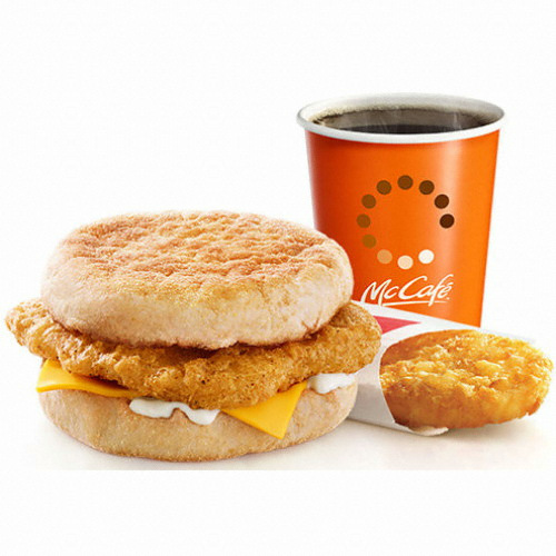 맥도날드 치킨 치즈 머핀 세트