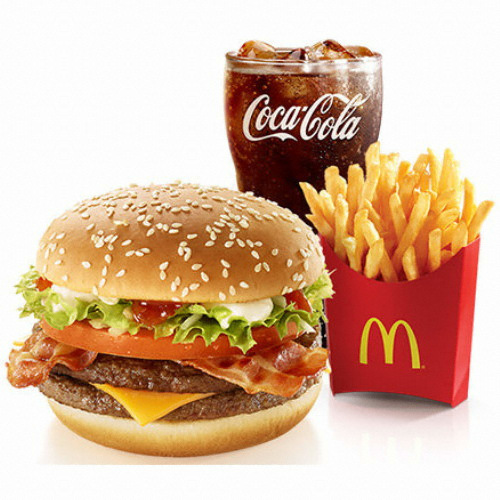 맥도날드 베이컨 토마토 디럭스 세트