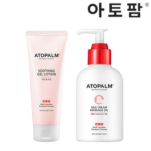 아토팜 크림 마사지오일+수딩 젤로션 2종세트