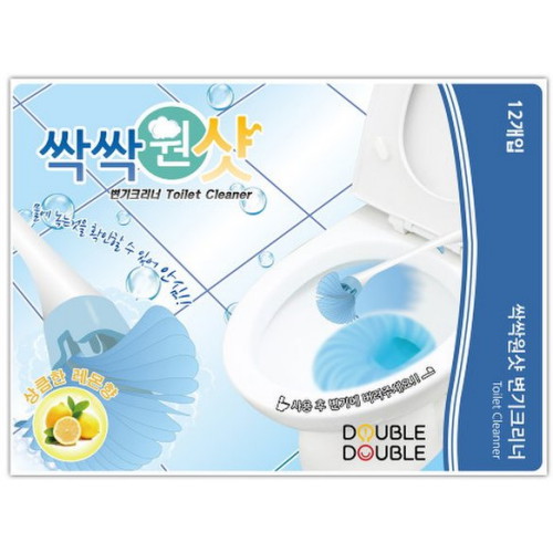 더블앤더블  싹싹원샷 변기크리너 압축펄프형 리필 36개