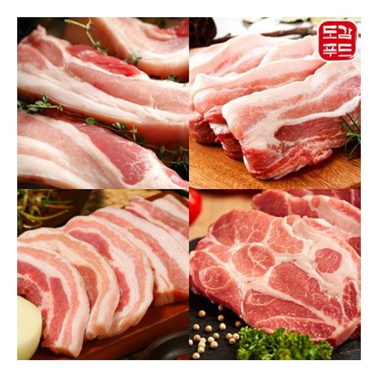 도감푸드  듀록 흑돼지 삼겹살 500g