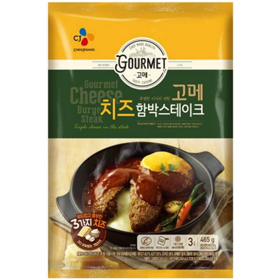 CJ제일제당  고메 치즈 함박스테이크 465g