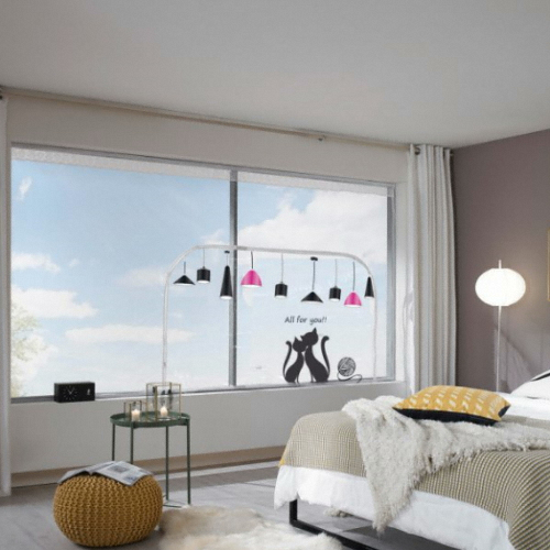 아이디인더스트리  알뜨리 EVA 방풍비닐 창문용 해피캣