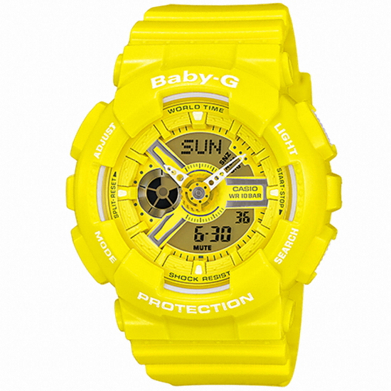 BABY-G 베이비쥐    BA-110BC-9ADR 베이비지 레진 밴드 시계