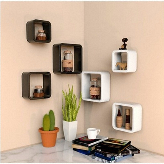 저스트월 퍼블릭 정사각 벽걸이 장식장3종세트