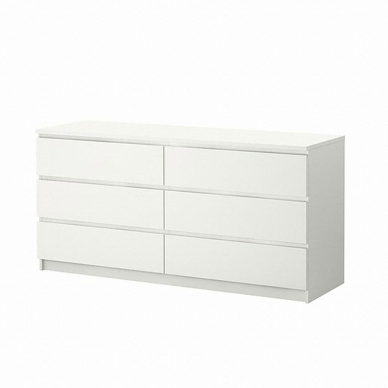 이케아 MALM 3단 6칸 서랍장 1600