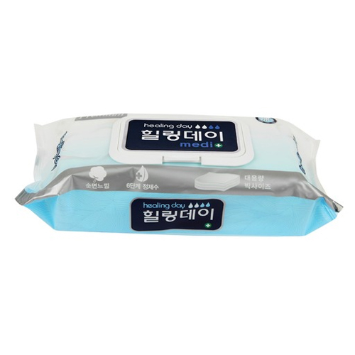당호제지 힐링데이 플레인 물티슈 캡형 60매