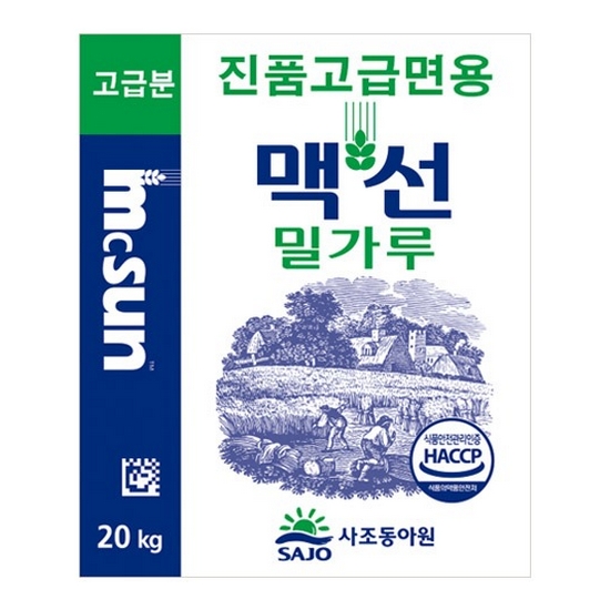 사조동아원 맥선 밀가루 진품 고급면용 20kg