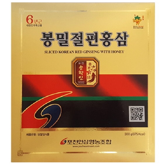포천인삼영농조합 6년근 봉밀절편홍삼 300g