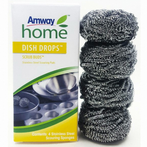 암웨이  디쉬 드랍스 스크럽 버즈 스테인레스 스틸 수세미